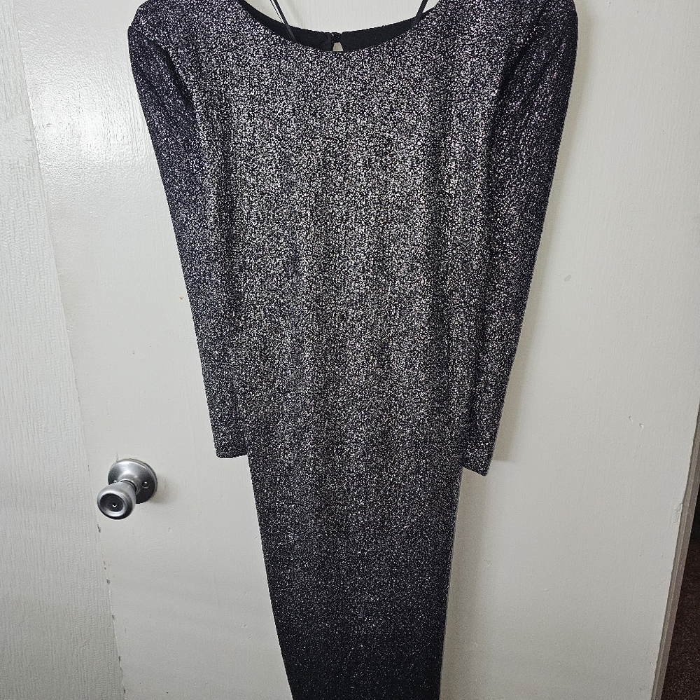 Lane Bryant Grey Sheath Dress with Dolman Sleeves